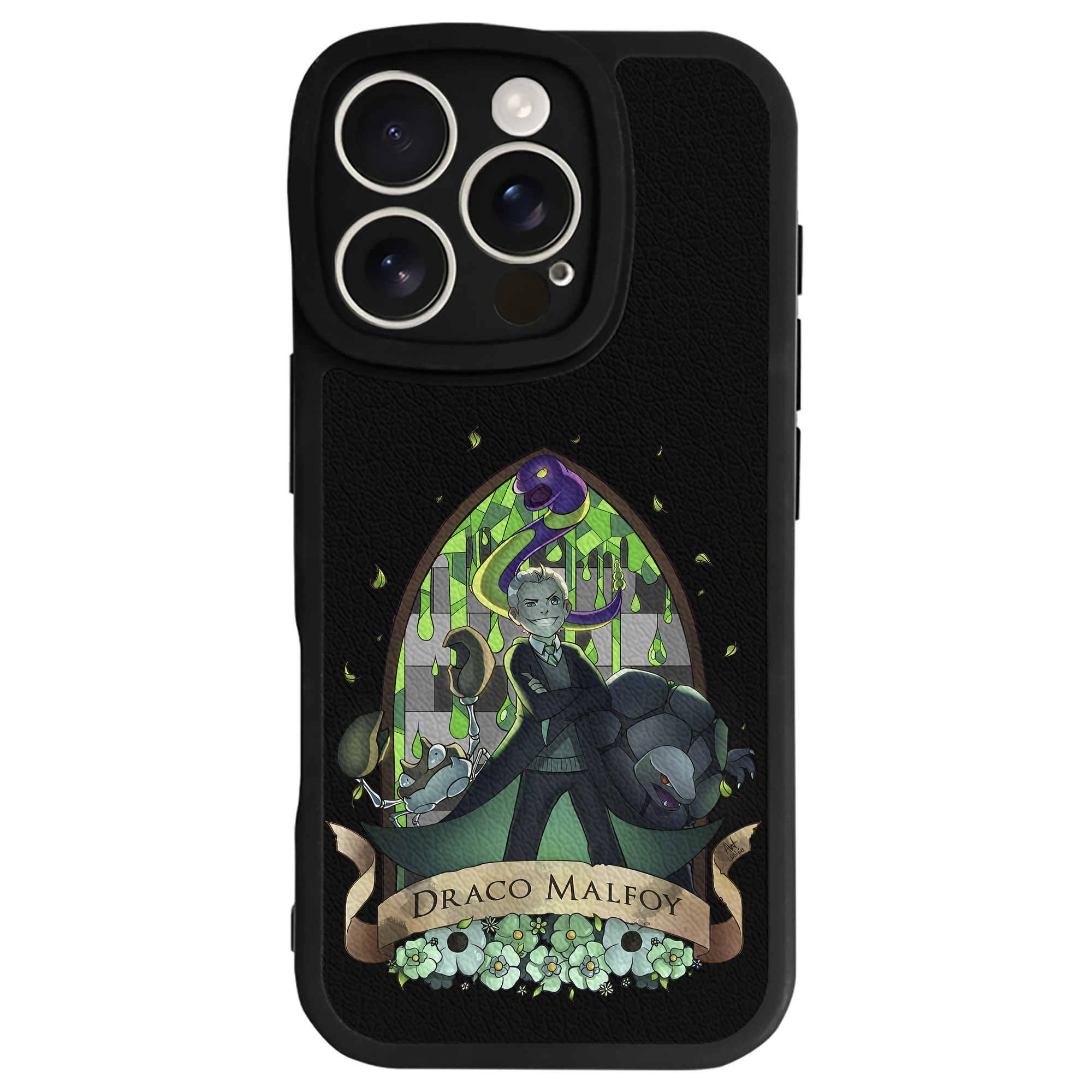 （画像用） Harry Potter ハリー・ポッターシリーズ 【iPhone 16シリーズ対応】シリコンスマホケース（レザー調） 材質：シリコン